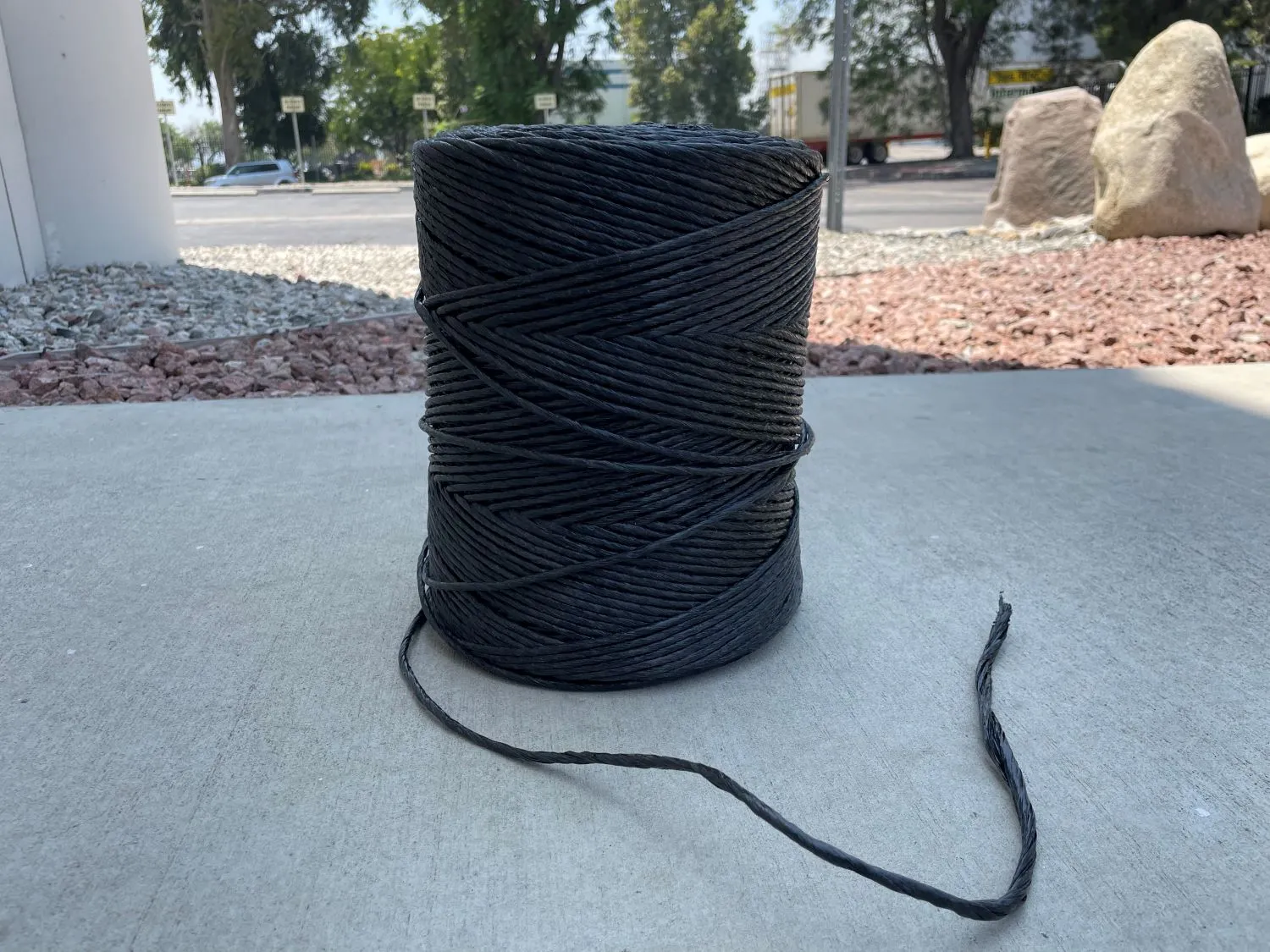 Heavy Duty Black Polypropylene Twine - 2000 ft Roll (UV Protected)