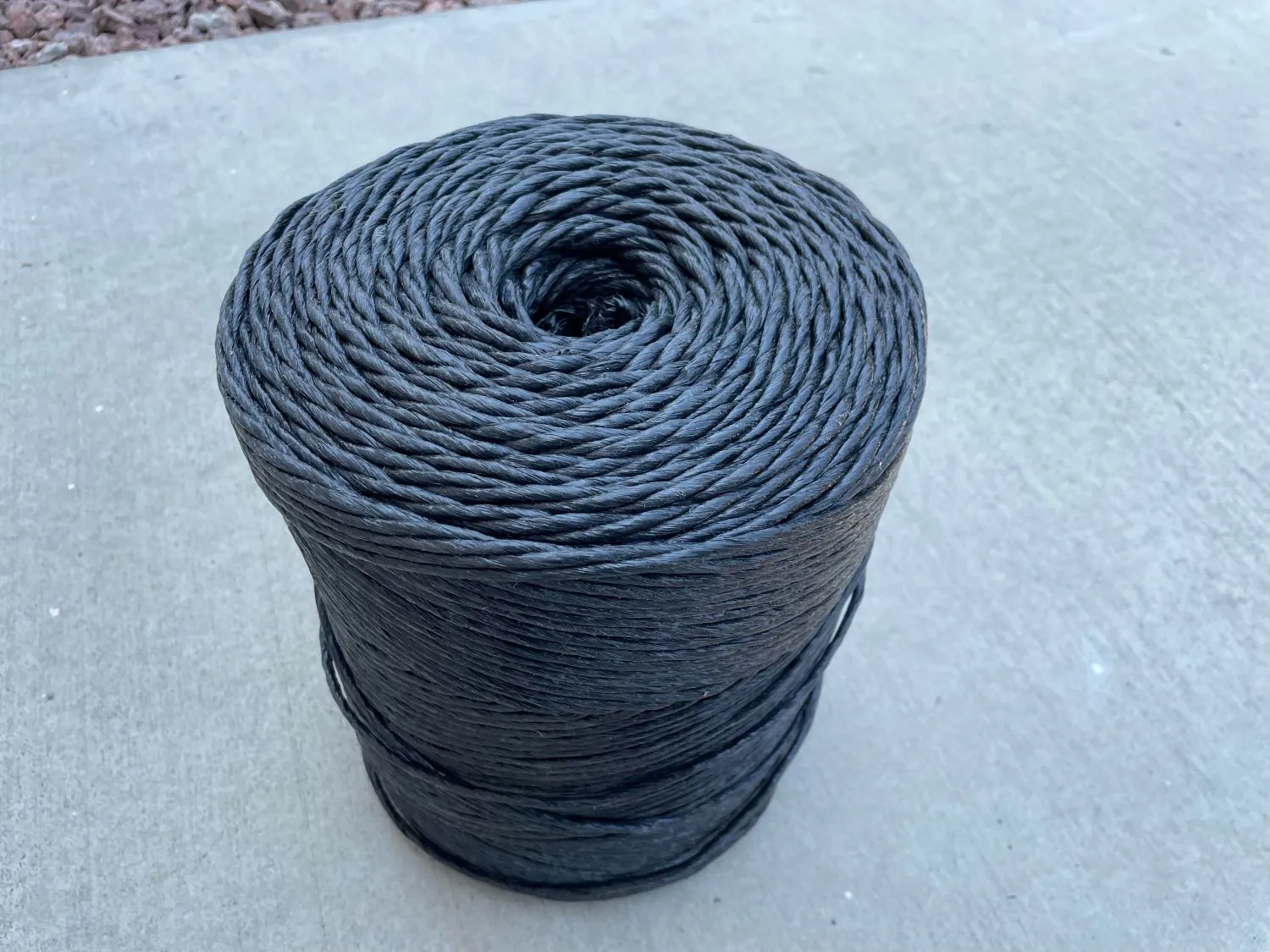 Heavy Duty Black Polypropylene Twine - 2000 ft Roll (UV Protected)