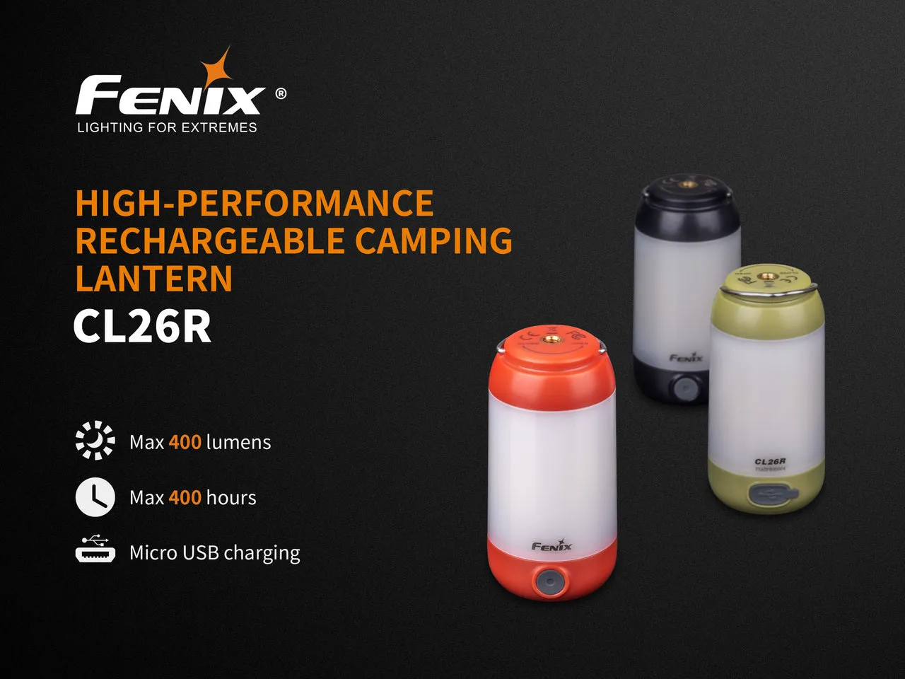 High Performance LED Rechargeable Camping Lantern - CL26R