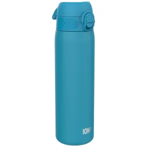 Leak Proof Slim Water Bottle, Stainless Steel, Blue, 600ml (20oz)