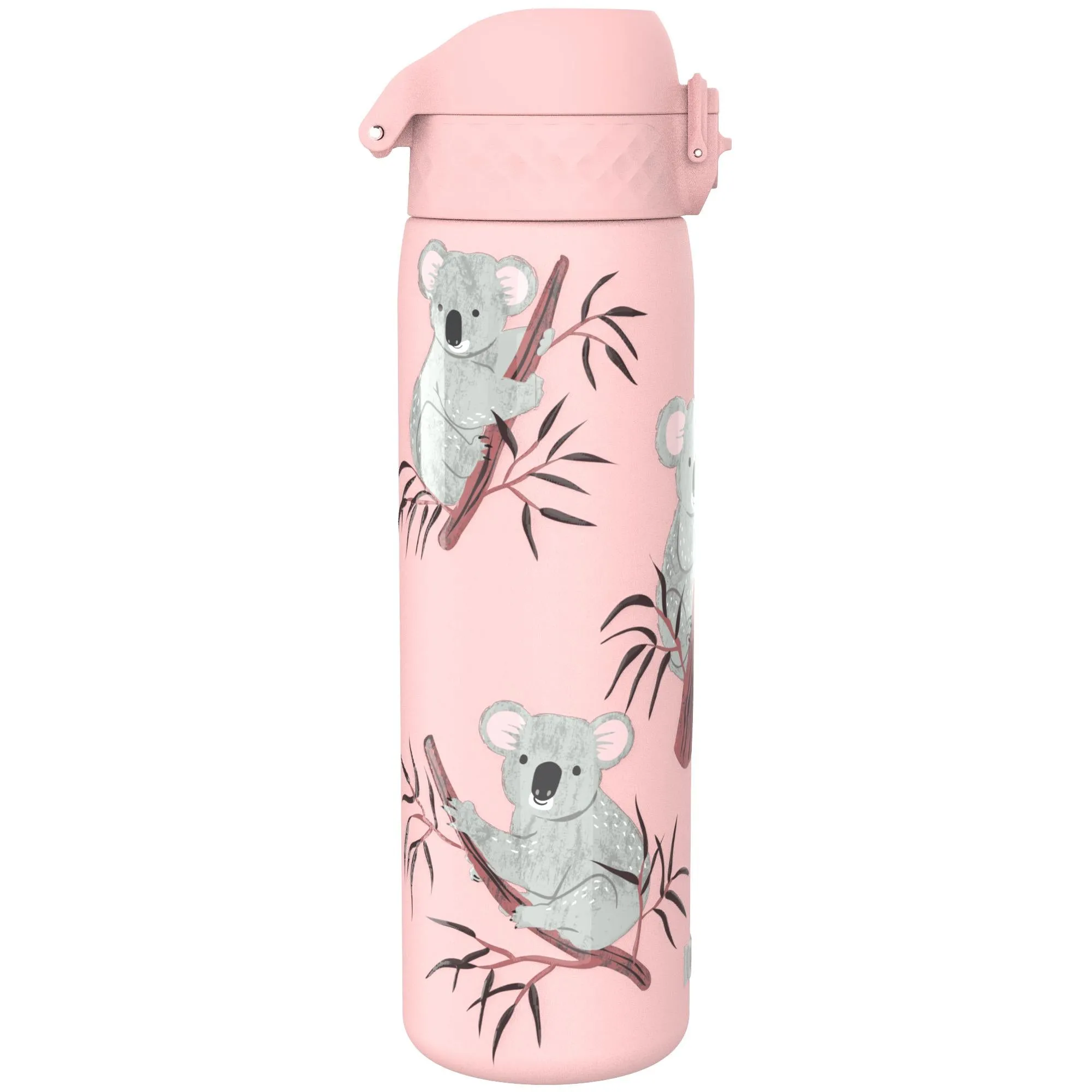 Leak Proof Slim Water Bottle, Stainless Steel, Koalas, 600ml (20oz)