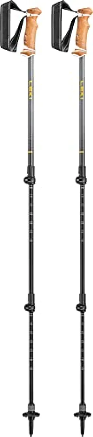 Leki Lhasa AS Trekking Poles Lightweight with Universal Carbide Flex Tip