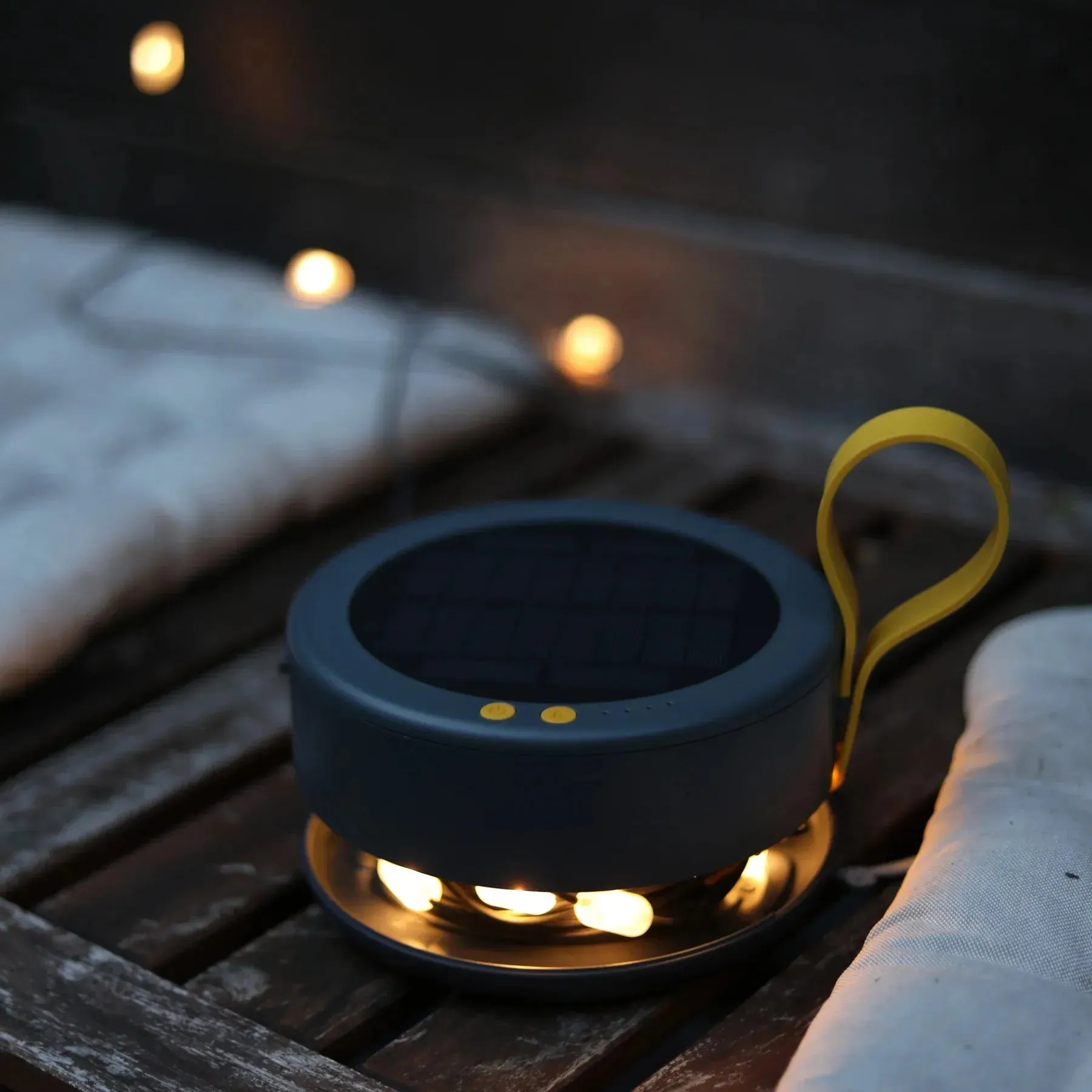 Luci Big String Solar Lights and Detachable Power Hub