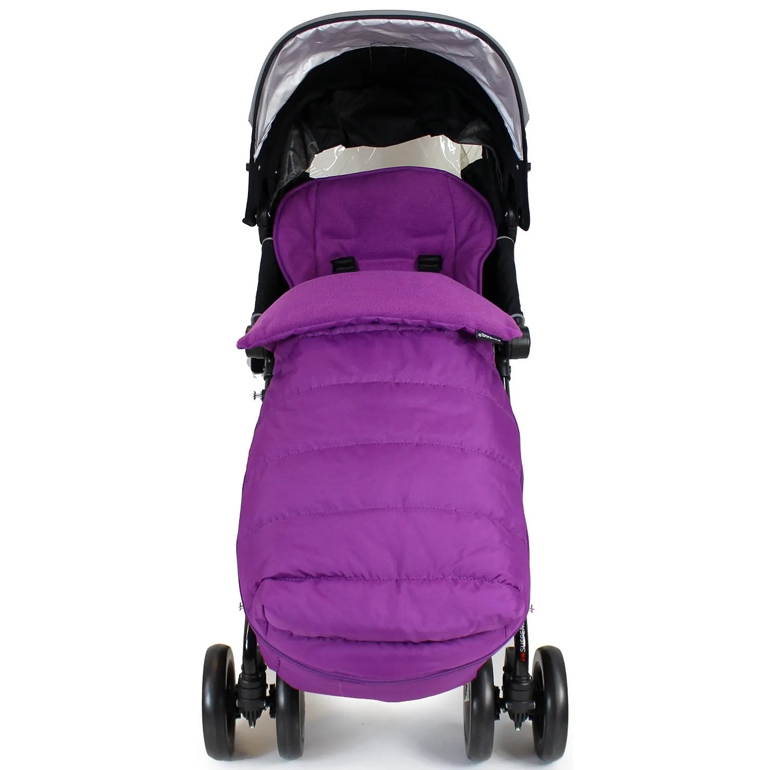 Luxury Padded Footmuff Liner Plum Fit Maclaren Quest Triumph Techno Zeta