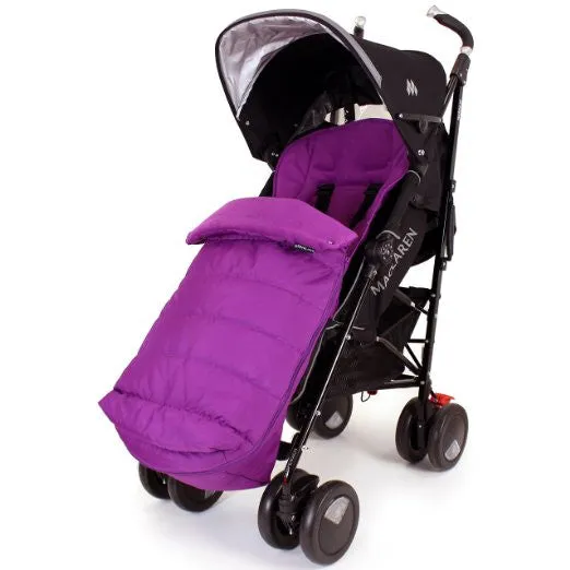 Luxury Padded Footmuff Liner Plum Fit Maclaren Quest Triumph Techno Zeta