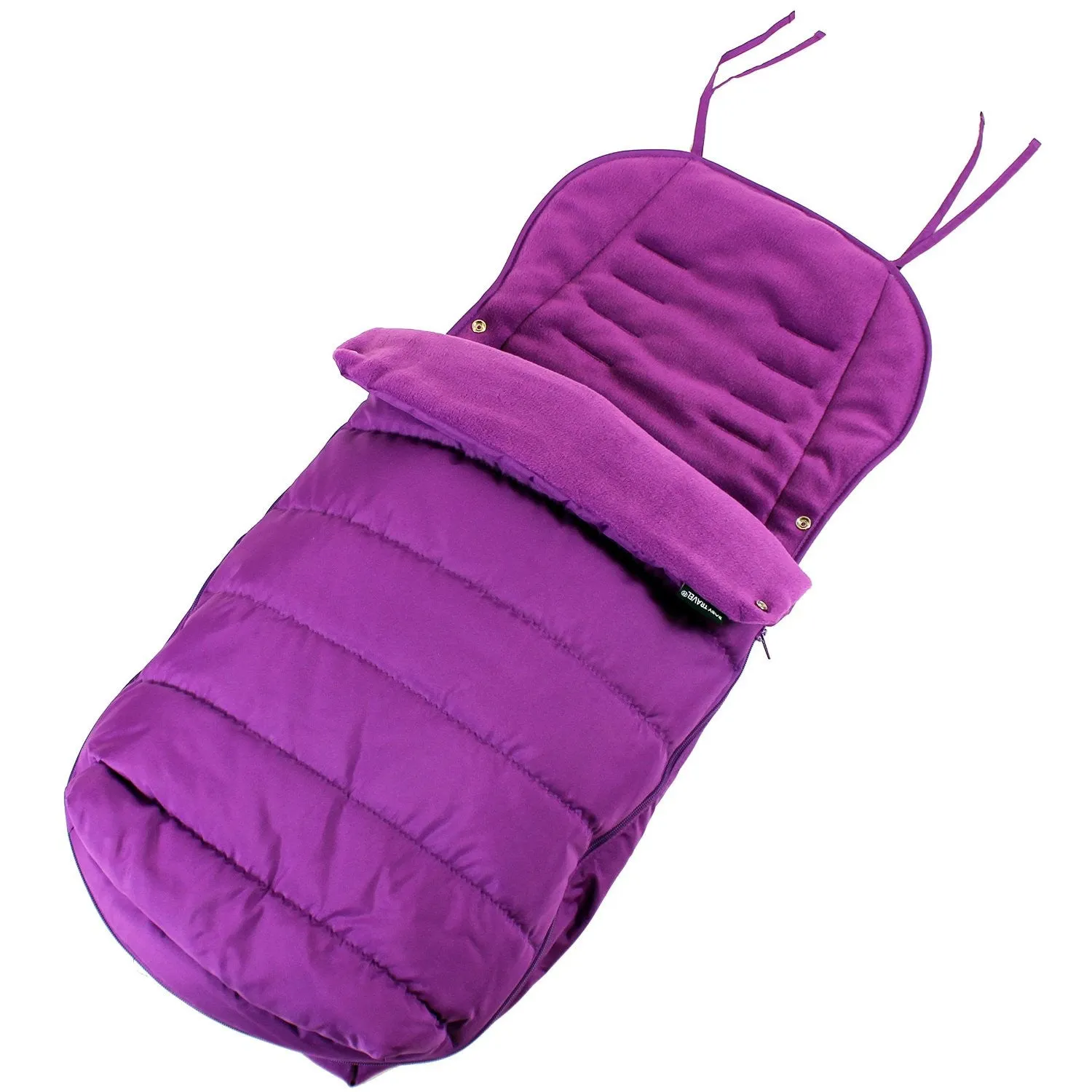 Luxury Padded Footmuff Liner Plum Fit Maclaren Quest Triumph Techno Zeta