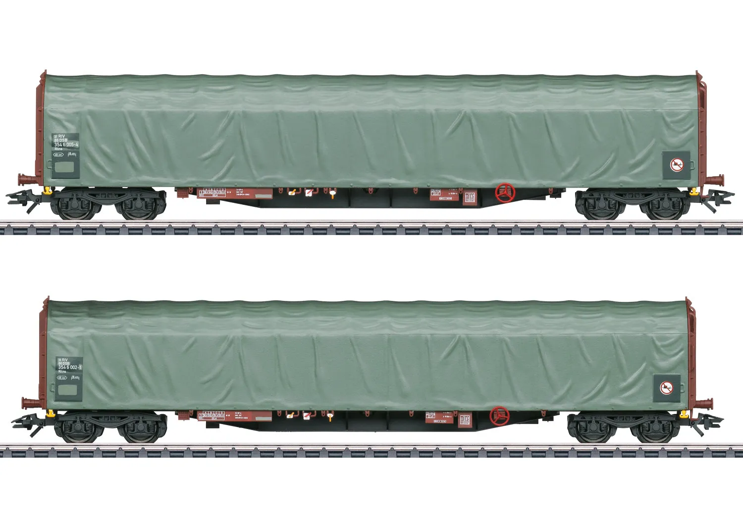 Marklin H0 47114 DSB Sliding Tarp Car Set  2023 New Item