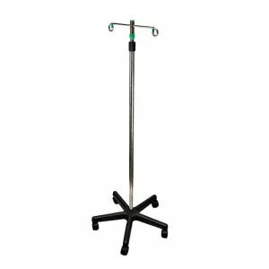 MedSource - 2 Hook IV Pole with Plastic Base