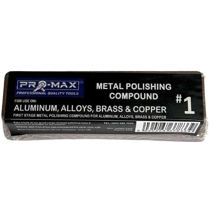 Metal Polishing Compound General Purpose Kit 250g 6pc - Pro-Max