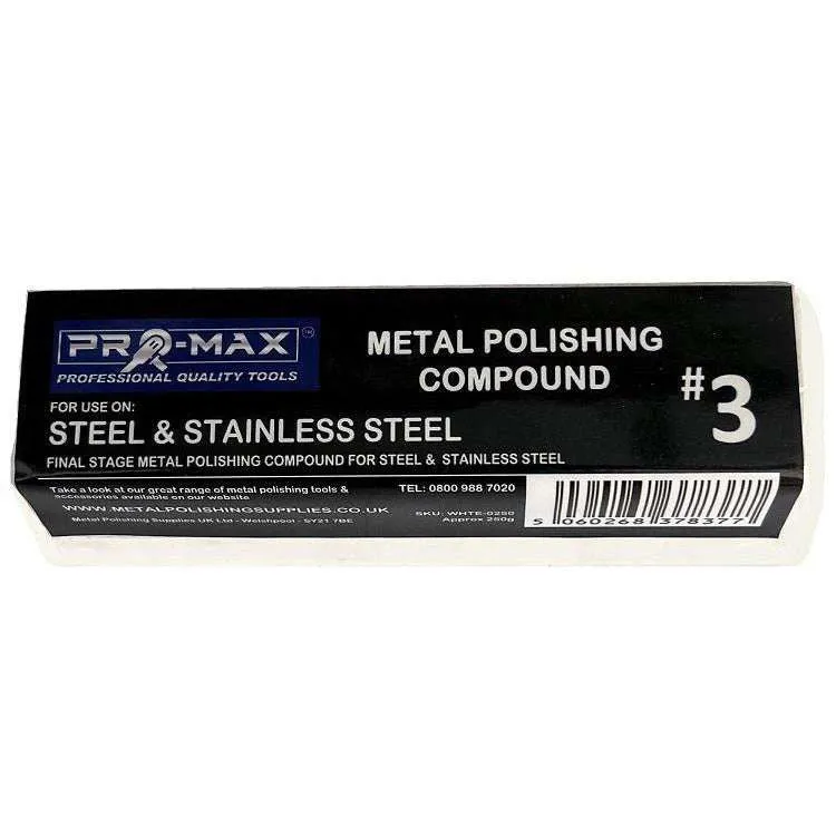 Metal Polishing Compound General Purpose Kit 250g 6pc - Pro-Max