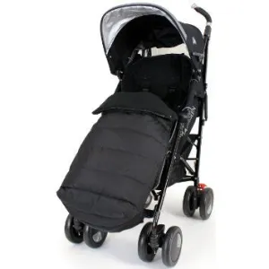 New Luxury Footmuff - Black Fit Maclaren Quest Triumph Techno 2012 Range