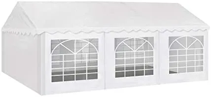 Party Tent 20x20 ft Heavy Duty Canopy Shelter for Wedding Event Fair with Fire Retardant Roof