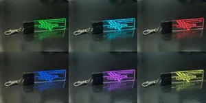 Personalized Apex Legends LED Key chain - Made in USA - Color Changing - Stocking Stuffer - Acrylic KeyChain