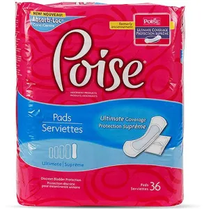 Poise 33592 Female Bladder Control Pad Case of 132