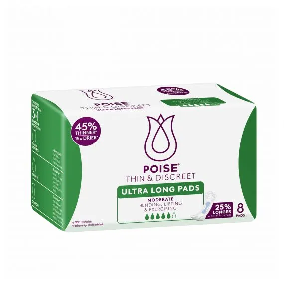 Poise® Thin Discreet Pads XL (Packet 20)