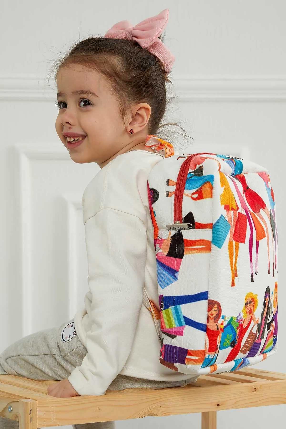 Preschool Backpack Kindergarten Little Kid Toddler School Backpacks for Boys and Girls Patterned Oversized Kid's Backpack 13'',CS-7B