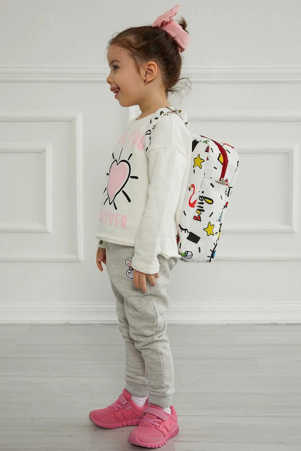 Preschool Backpack Kindergarten Little Kid Toddler School Backpacks for Boys and Girls Patterned Oversized Kid's Backpack 13'',CS-7B