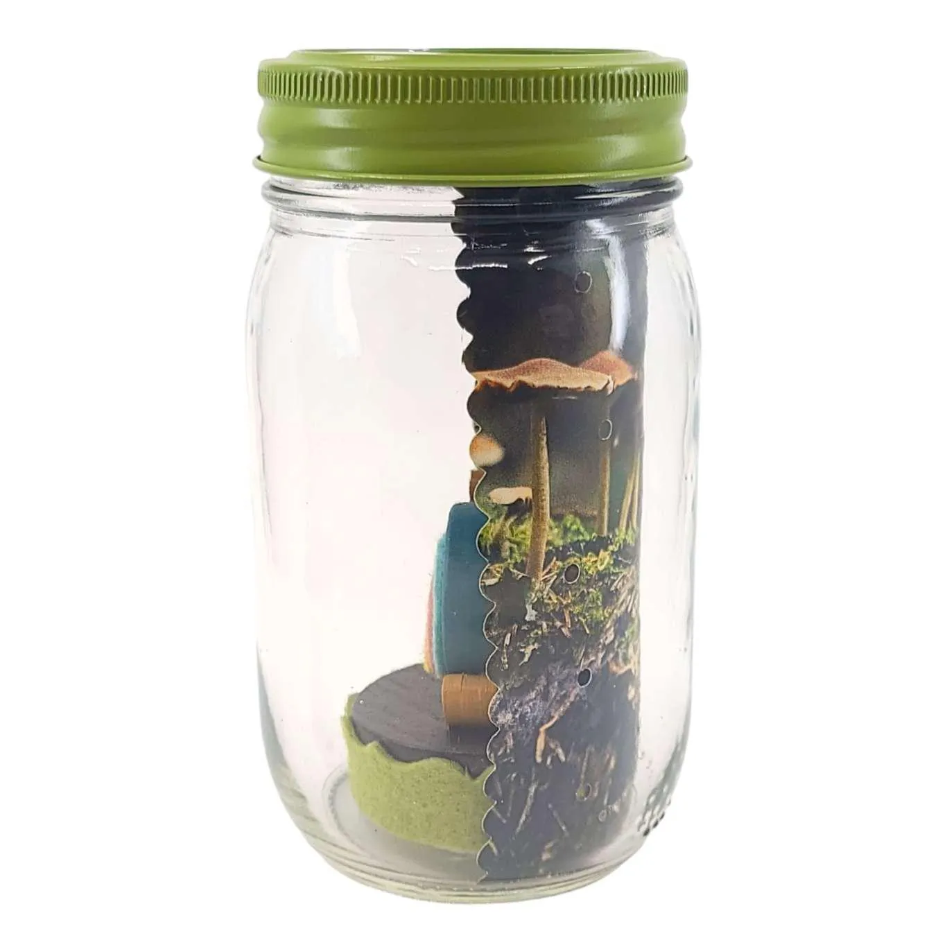 Solar Light - Mason Jar Snail by Tree by Kerri Lee