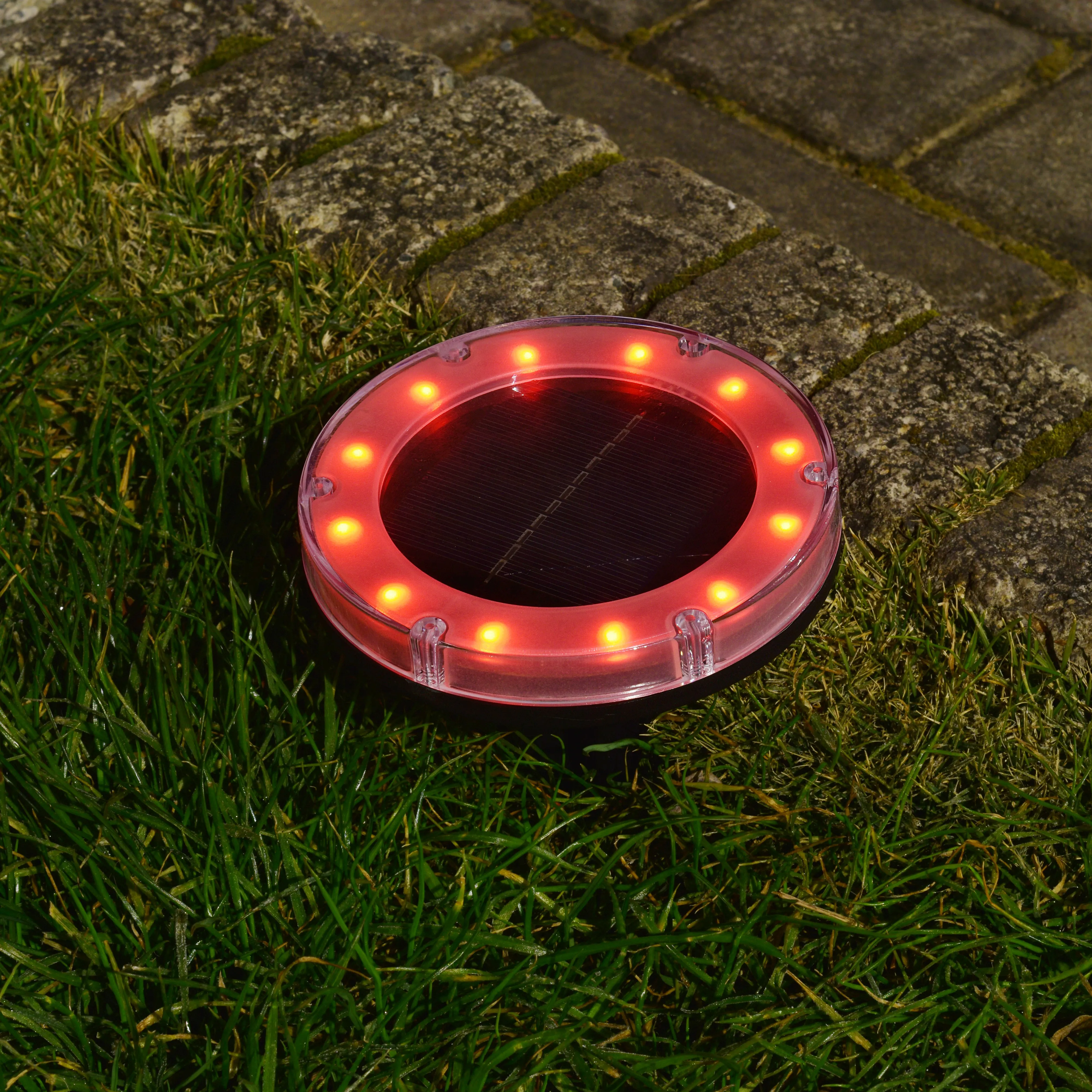 Solar Powered LED Pathway Lights | 4-Pack | 2 Light Modes | Rechargeable Battery | Waterproof IP65