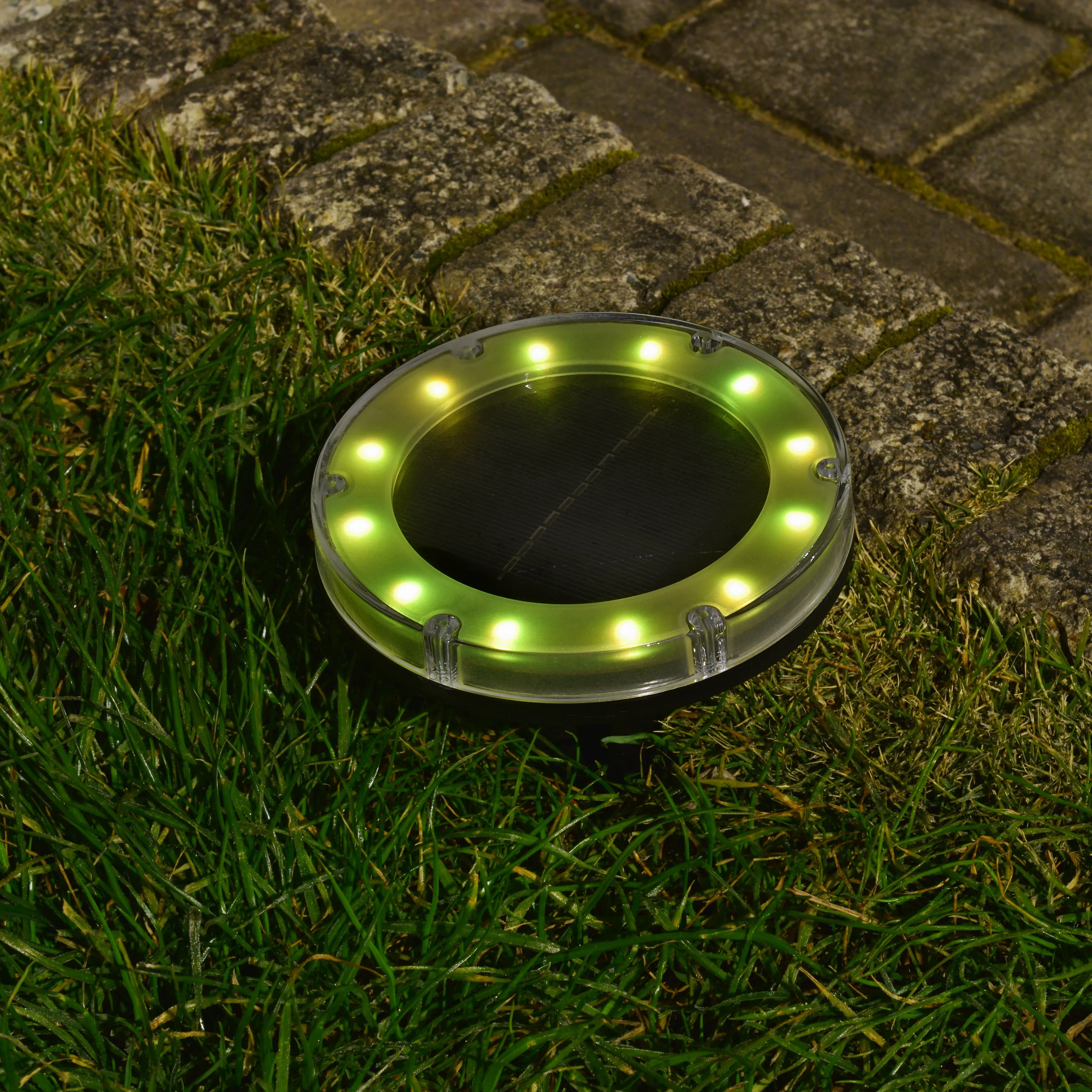 Solar Powered LED Pathway Lights | 4-Pack | 2 Light Modes | Rechargeable Battery | Waterproof IP65