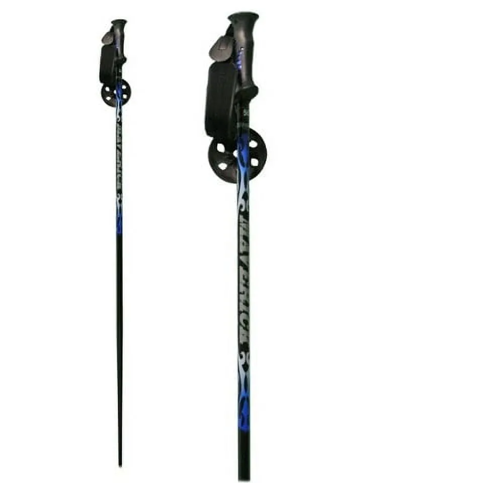 valiant New  Maverick Alpine Downhill Adult Alum. Ski Poles 44"-54" Green/Grey