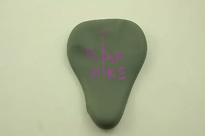 WATERPROOF SILICONE “SECOND SKIN” BIKE SADDLE COVER "THINK BIKE" PURPLE