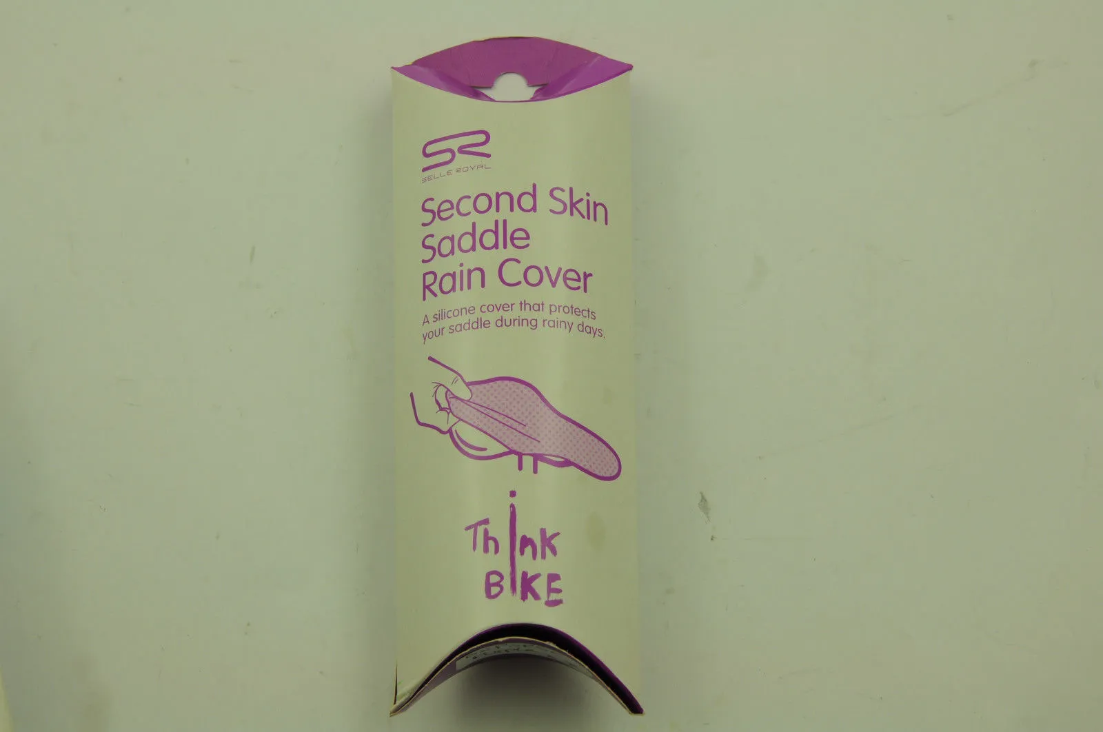 WATERPROOF SILICONE “SECOND SKIN” BIKE SADDLE COVER "THINK BIKE" PURPLE