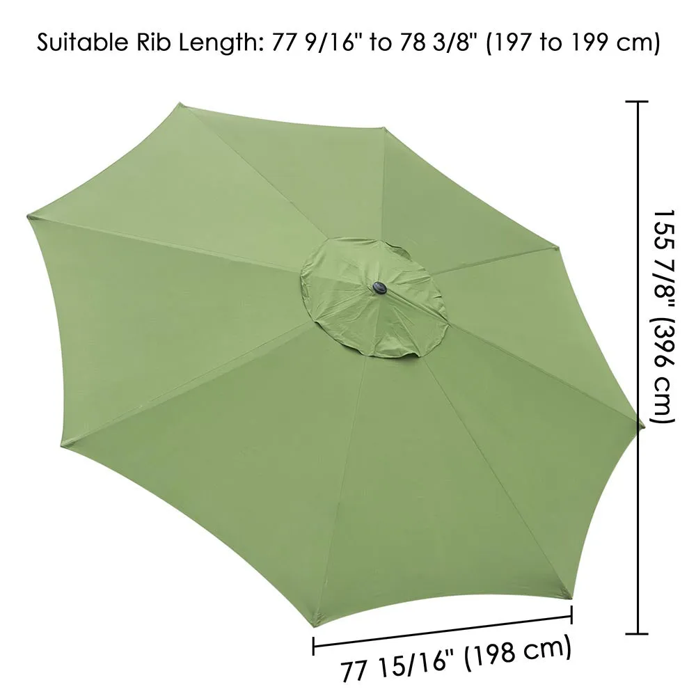 Yescom 13' Outdoor Market Umbrella Replacement Canopy 8-Rib