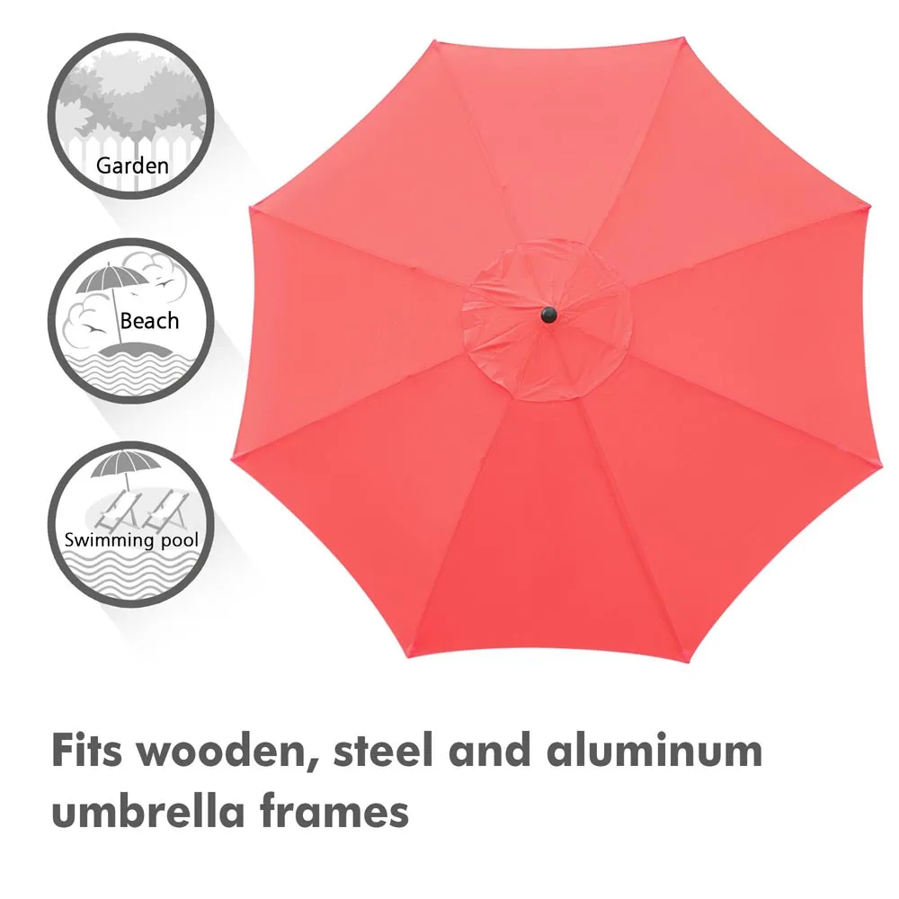 Yescom 13' Outdoor Market Umbrella Replacement Canopy 8-Rib